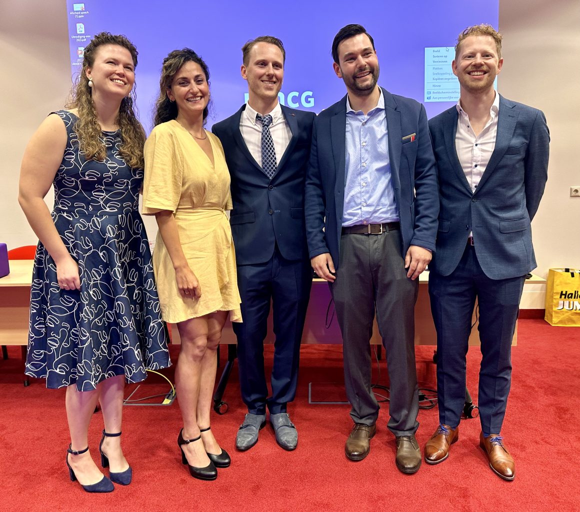 Vijf frisse orthodontisten